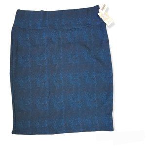 𝅺LuLaRoe cassie 3XL pencil black,blue with red skirt